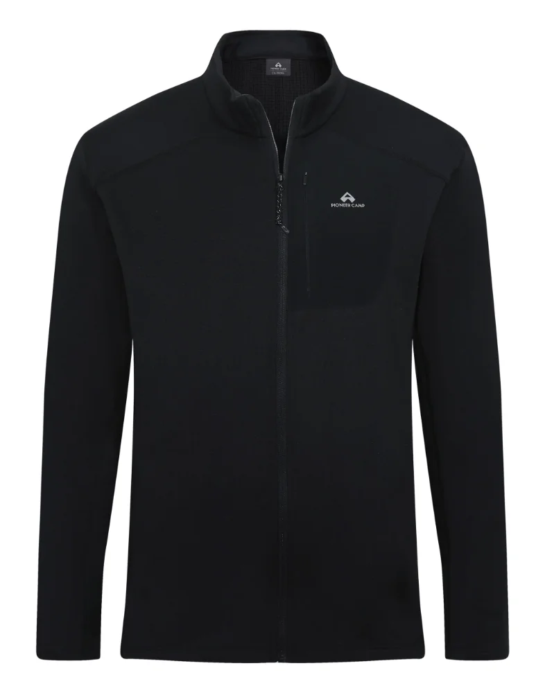 Pioneer Camp Men's Full-Zip Grid Fleece Jacket