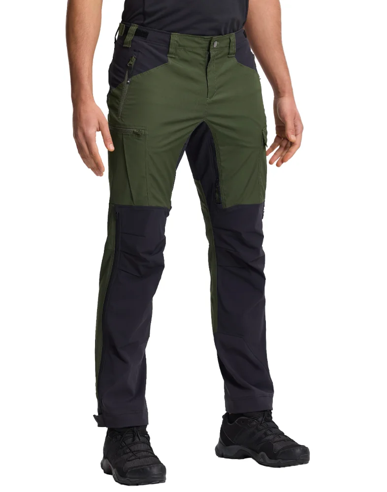 Pioneer Camp Men's Hiking Trousers, army green,black