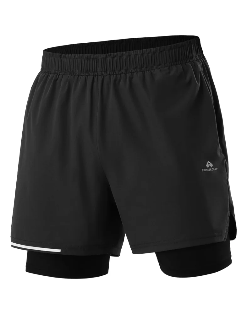 Pioneer Camp Men's Quick-Dry Shorts 5" in Black
