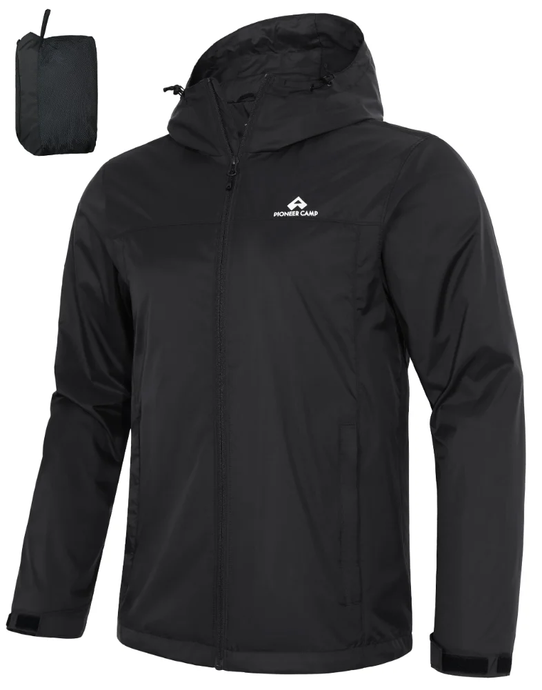 Pioneer Camp Men's Waterproof Rain Jacket, 3 pockets