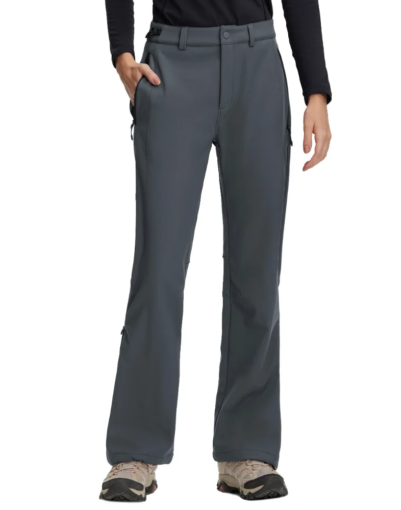 Pioneer Camp Women's Fleece-Lined Trousers in Dark Grey