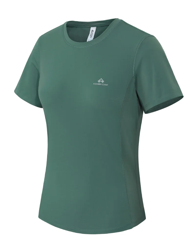 Pioneer Camp Women's Quick-Dry Shirt in Charcoal Green, XL to XL