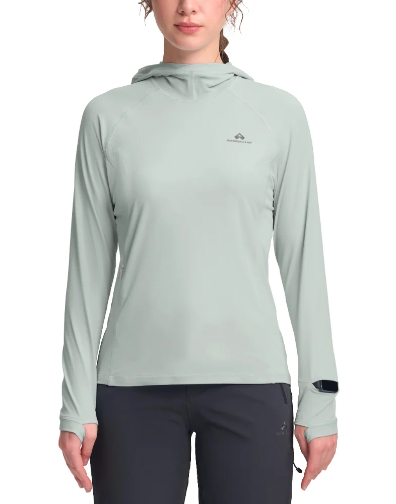 Pioneer Camp Women's UPF Long-Sleeve Sun Shirt in Green
