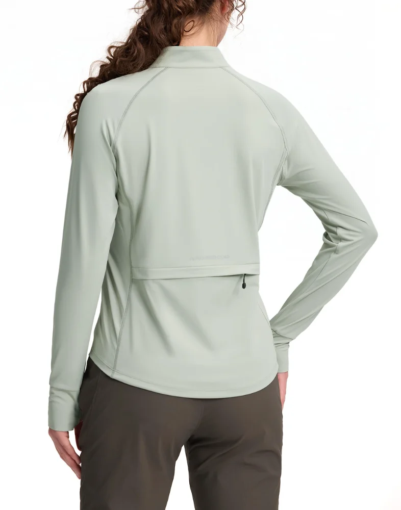 Pioneer Camp Women's UPF Long-Sleeve Sun Shirt, quarter zip
