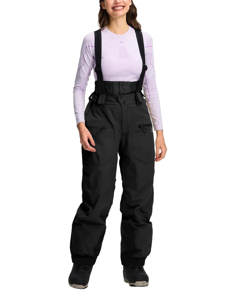 Pioneer Camp Women's Waterproof Snow Bibs